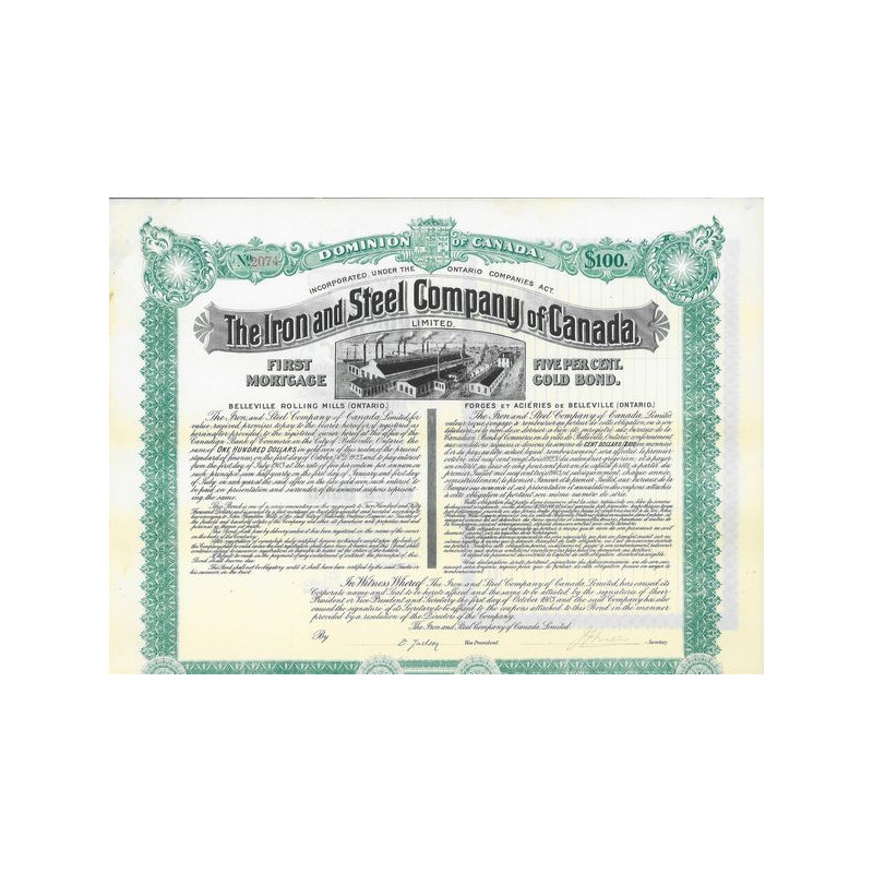 The Iron and Steel Company of Canada Limited - Forges et Aciéries de Belleville (Ontario)