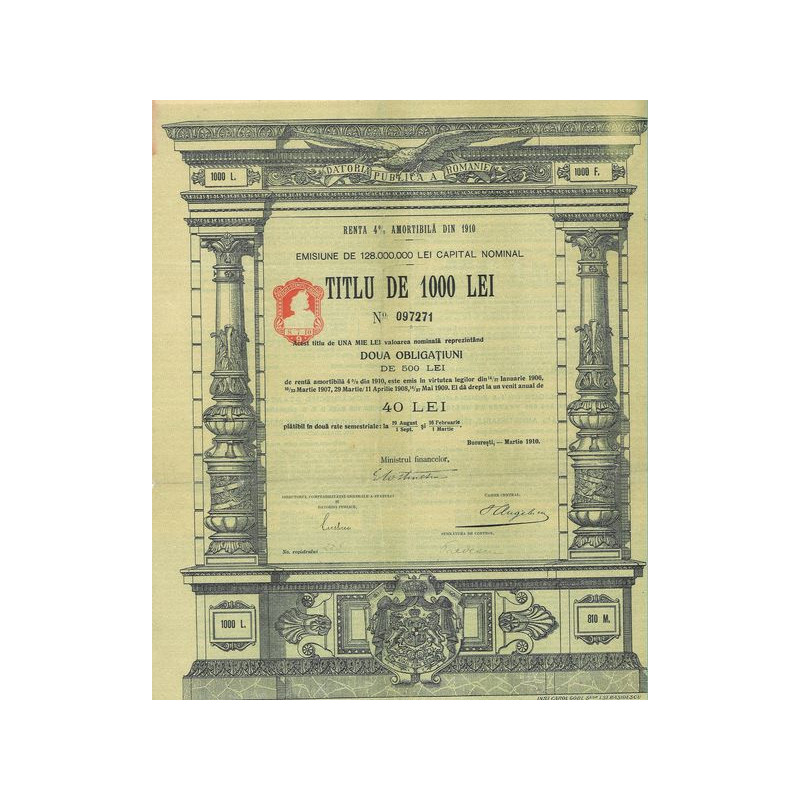 Renta 4 % Amortibilà Din 1910