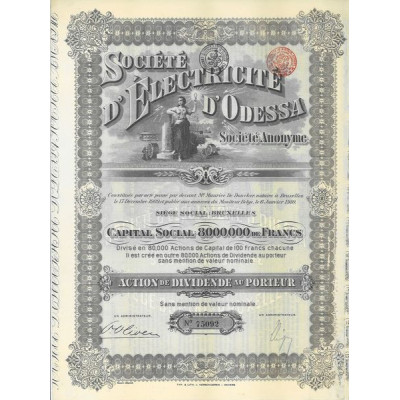 Sté d'electricité d'Odessa (Div)