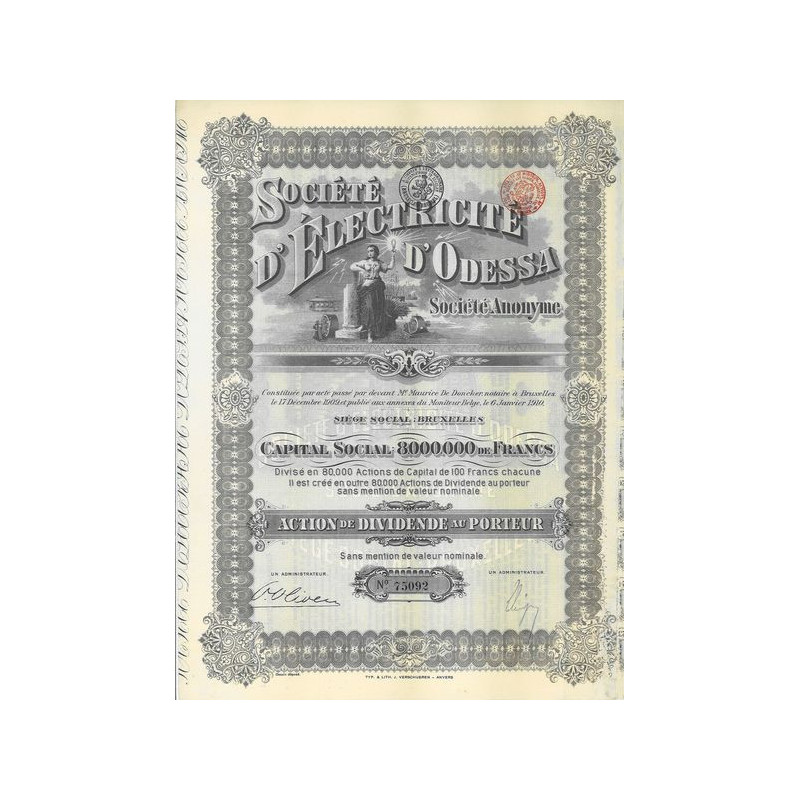 Sté d'electricité d'Odessa (Div)