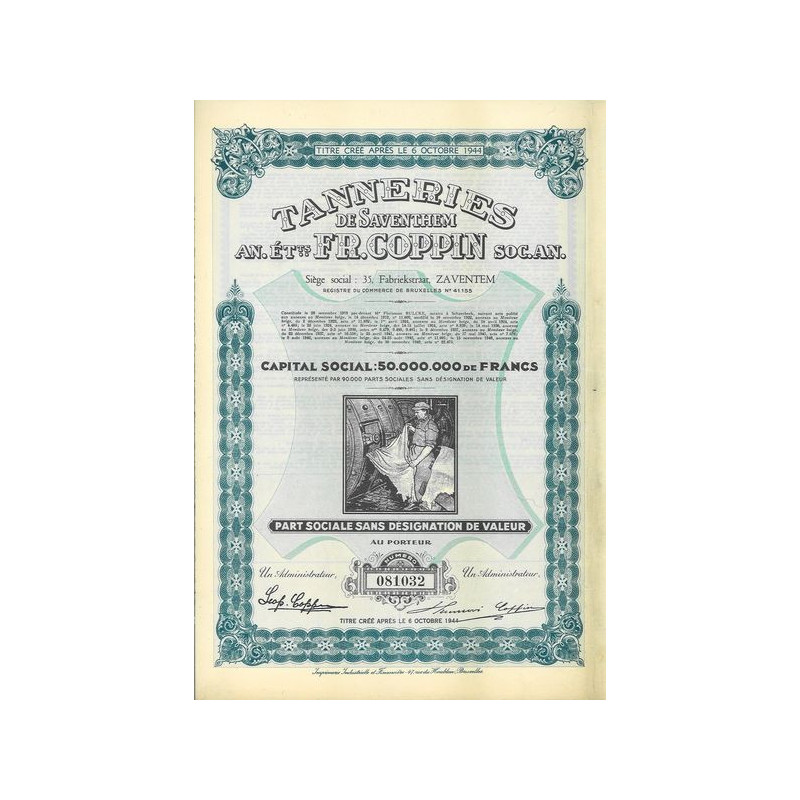 Tanneries de Saventhem Anc Ets Fr. Coppin S.A.