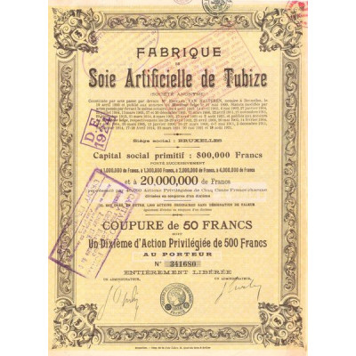 Fabrique Soie Artificielle de Tubize