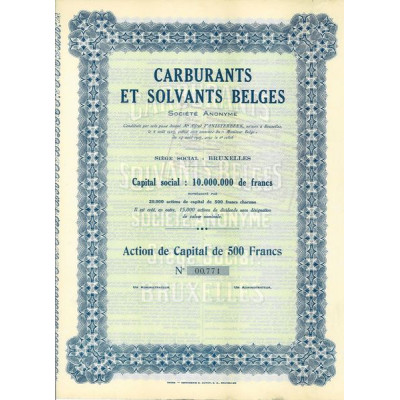 Carburants et Solvants Belges (blanquette)