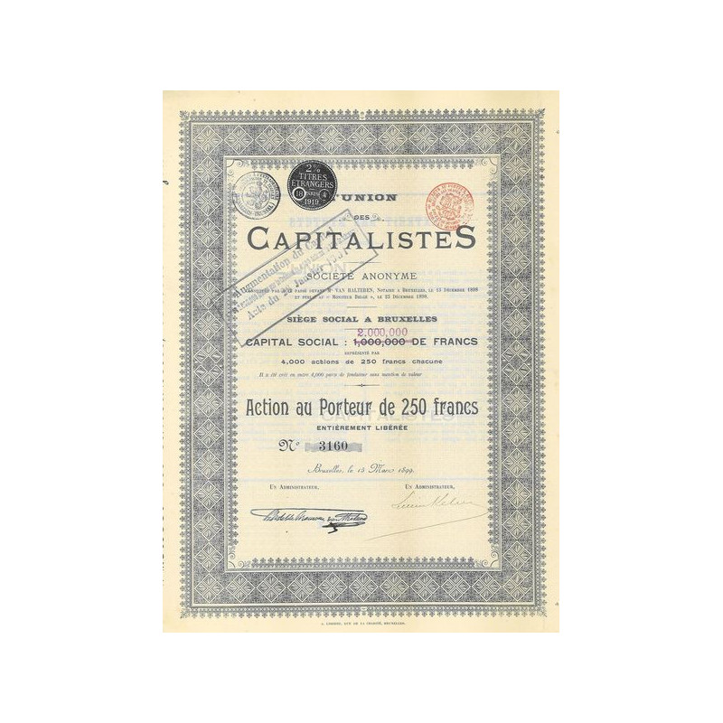 L'Union des Capitalistes (Act 250 F)