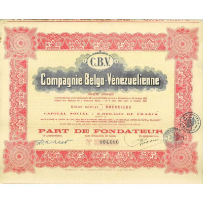 C.B.V. Cie Belgo-Vénézuélienne