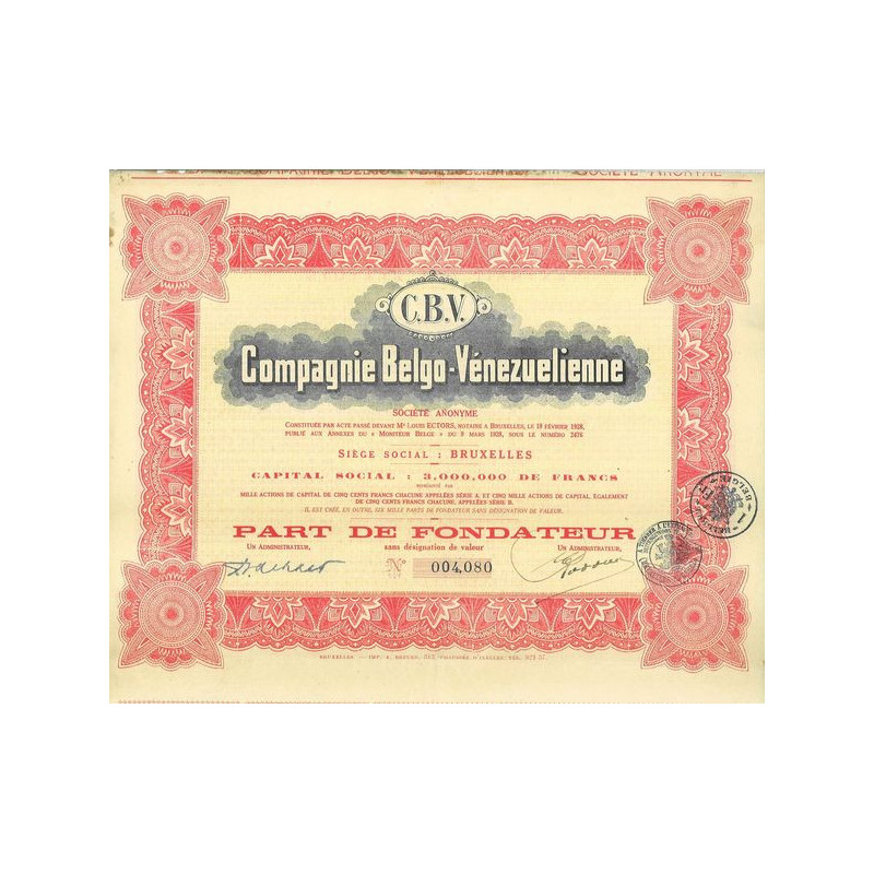 C.B.V. Cie Belgo-Vénézuélienne
