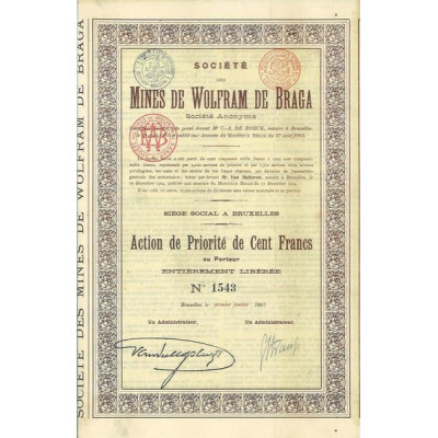 Sté des Mines de Wolfram de Braga