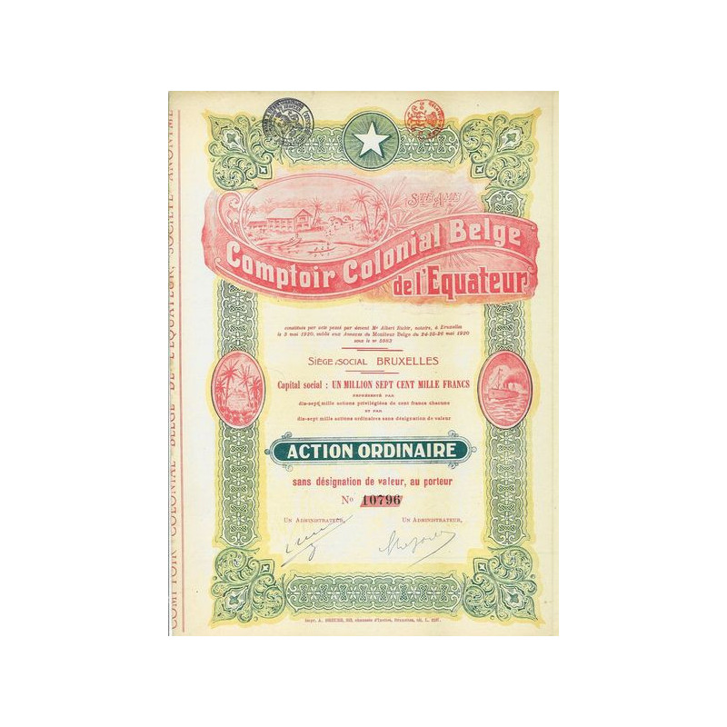 Comptoir Colobial Belge de l'Equateur