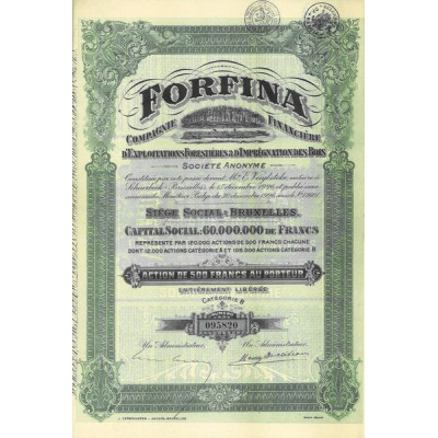 Forfina Cie Financière d'Exploitations Forestières & d'Imprégnation des Bois