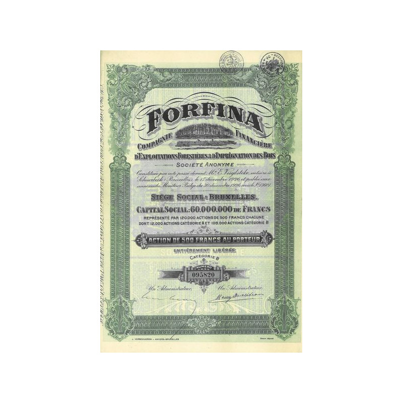 Forfina Cie Financière d'Exploitations Forestières & d'Imprégnation des Bois