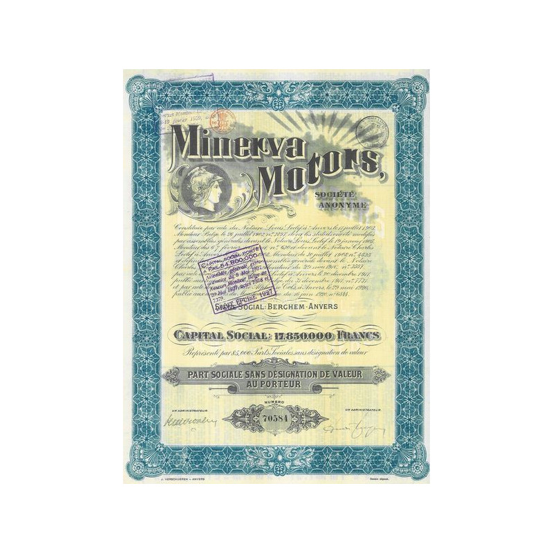 Minerva Motors (Part Sociale)