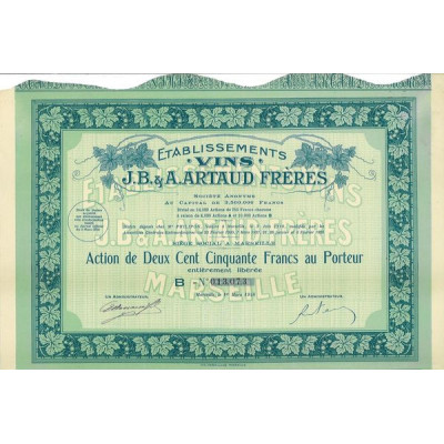 Ets VINS J.B. & A. Artaud Frères