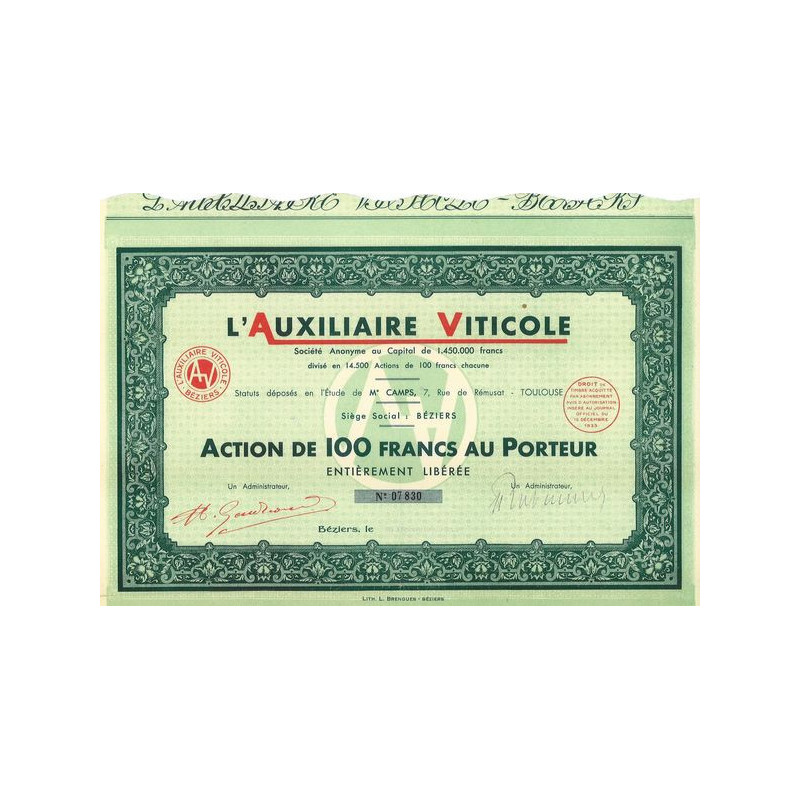 L'Auxiliaire Viticole