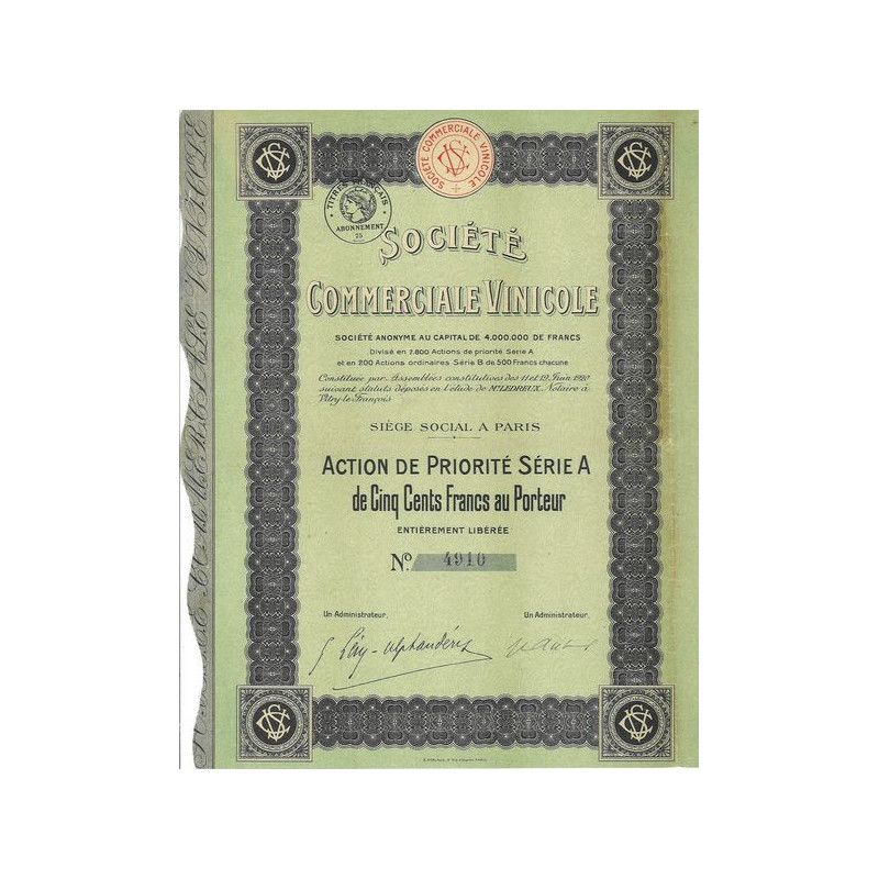 Sté Commerciale Vinicole