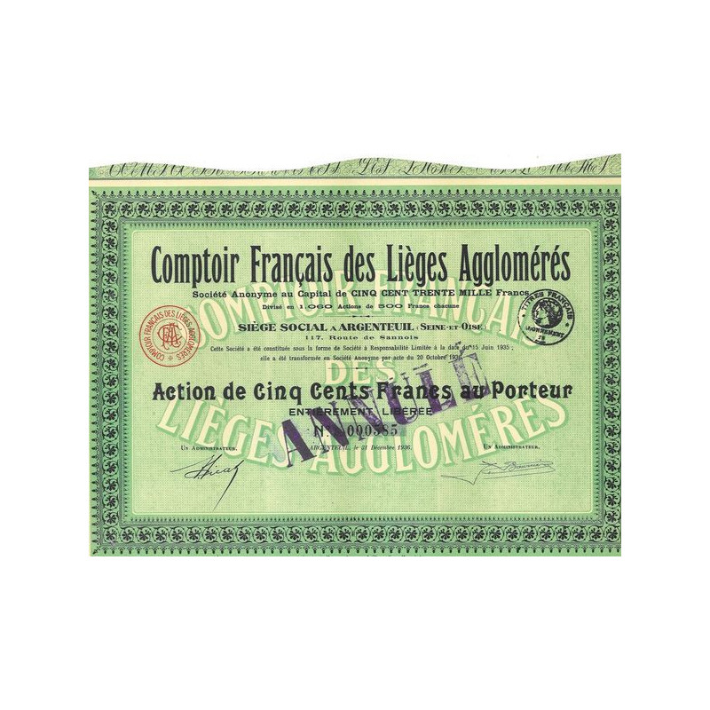 Comptoir Français des Lièges Agglomérés