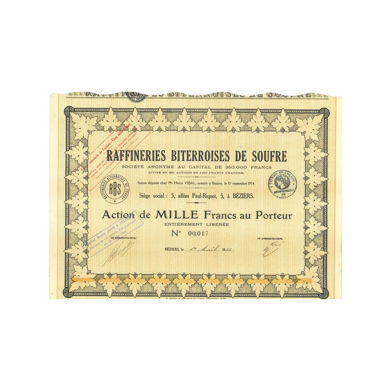 Raffineries Bitteroises de Soufre