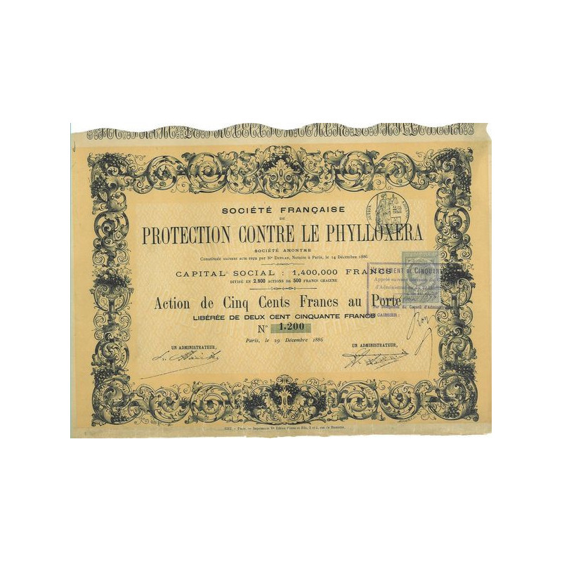 Sté Française de Protection Contre le Phylloxera