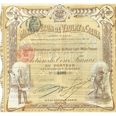 Mines d'Etain de Vaulry & Cieux (Haute-Vienne)