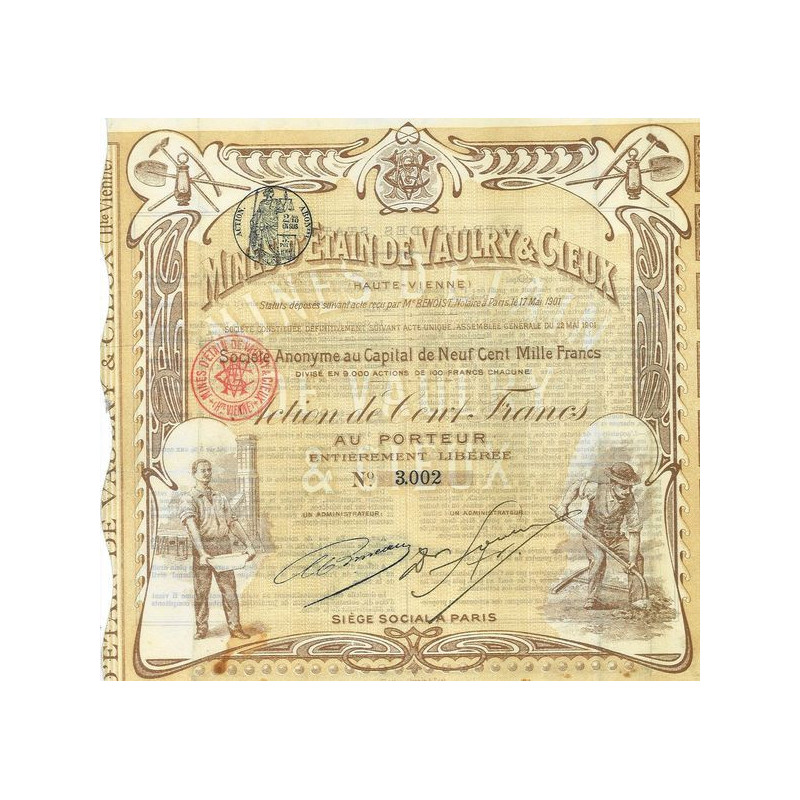 Mines d'Etain de Vaulry & Cieux (Haute-Vienne)