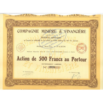 Cie Minière & Financière