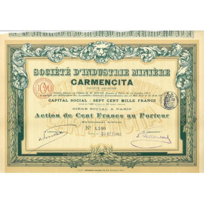 Sté d'Industrie Minière Carmencita