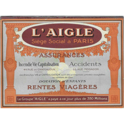 L'Aigle - Publicité pour Rentes Viagères et Assurances