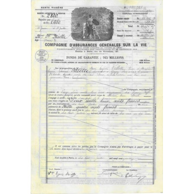 Cie d'Assurances Générales sur la Vie (22 356 F)