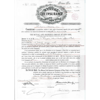 The Mutual Life Insurance Company of New-York (modèle 2)