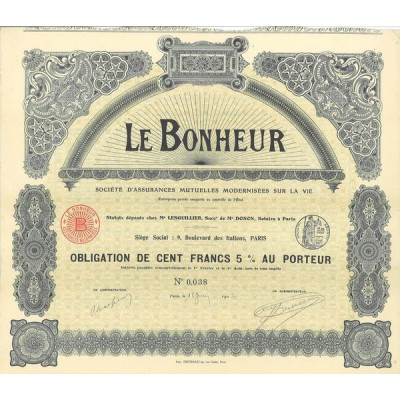 Le Bonheur - Sté d'Assurances Mutuelles Modernisées sur la Vie