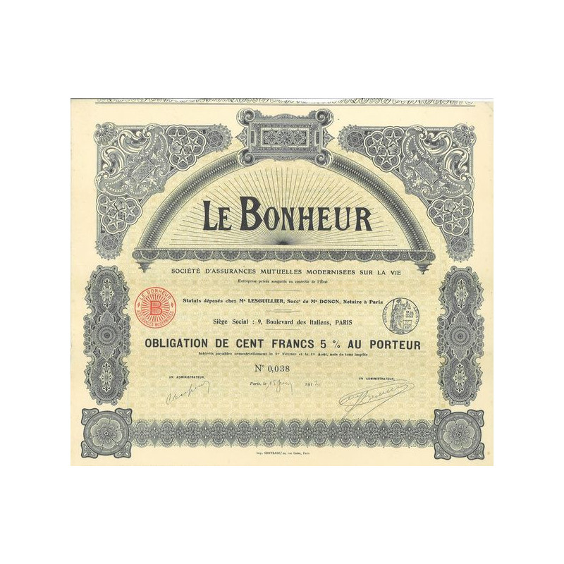 Le Bonheur - Sté d'Assurances Mutuelles Modernisées sur la Vie