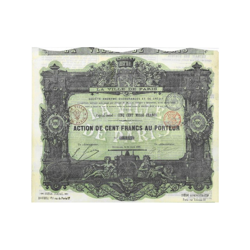 La Ville de Paris - S.A. d'Assurances et de Crédit