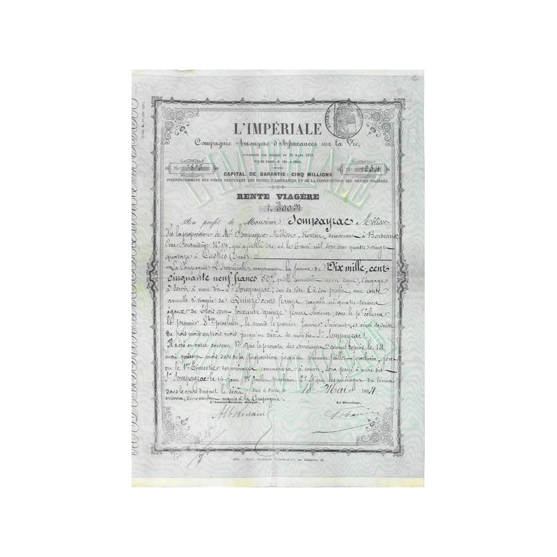 L'Impériale - C.A. d'Assurances sur la Vie