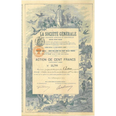La Société Générale des Assurances Agricoles et Industrielles (1897)