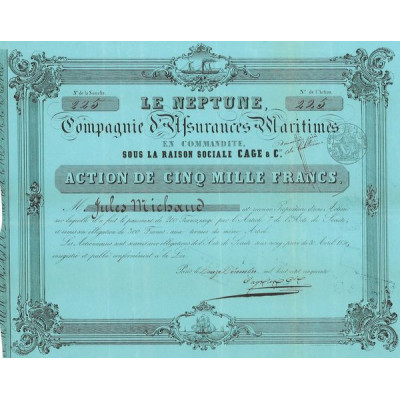 Le Neptune - Cie d'Assurances Maritimes