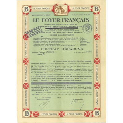 Le Foyer Français (Contrat d'Epargne)