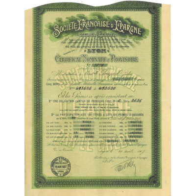 Sté Française d'Epargne par le Crédit