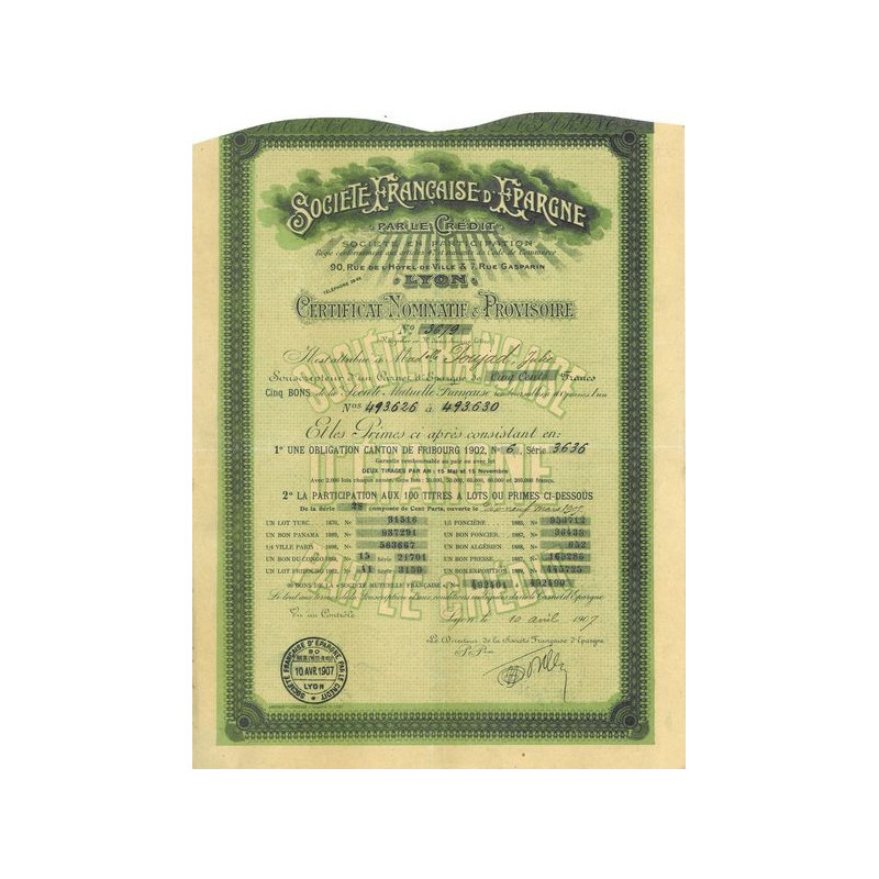 Sté Française d'Epargne par le Crédit