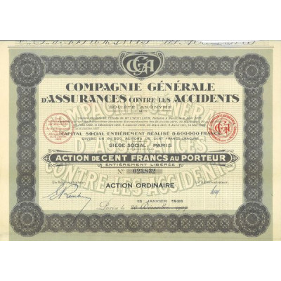 Cie Gale d'Assurances Contre les Accidents