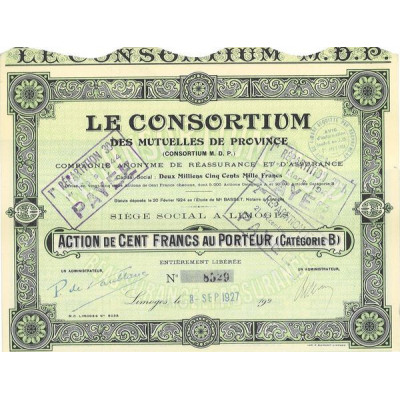 Le Consortium des Mutuelles de Province (Consortium M.D.P.)