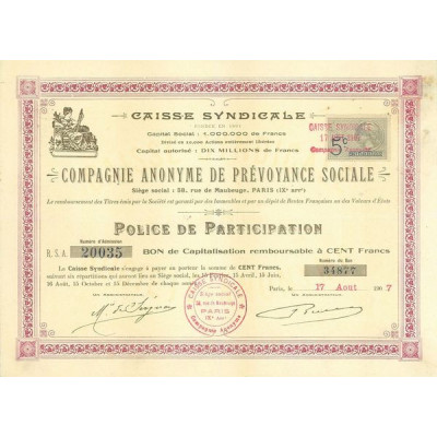 Caisse Syndicale - C.A. de Prévoyance Sociale