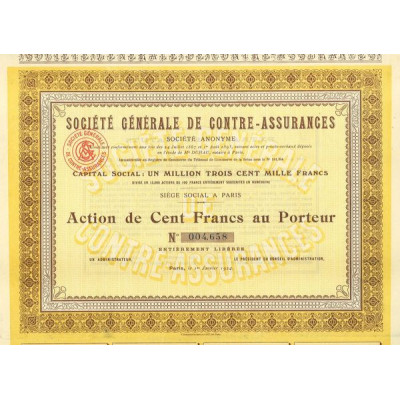 Sté Gale de Contre-Assurances (blanquette)