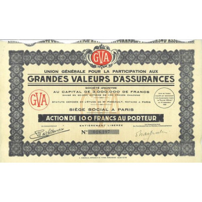 Union Générale pour la Participation aux Grandes Valeurs d'Assurances