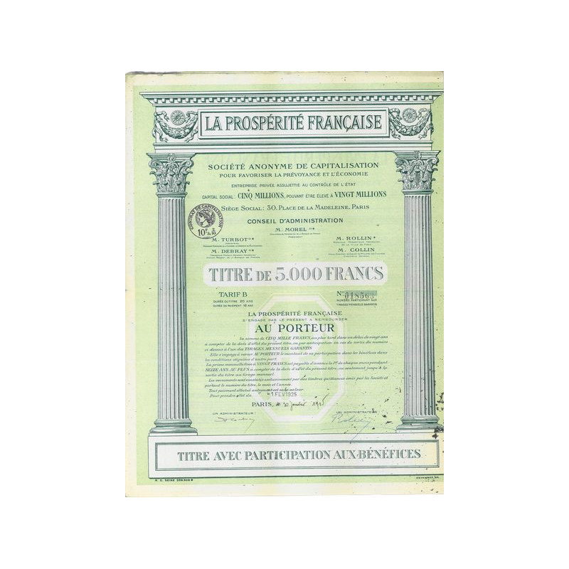 La Prospérité Française