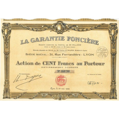 La Garantie Foncière (Act 100 F)