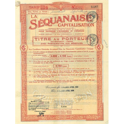 La Séquanaise Capitalisation (4150 F)