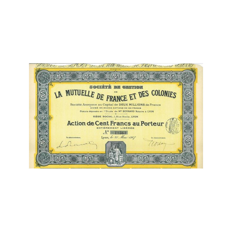 Sté de Gestion de La Mutuelle de France et des Colonies