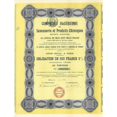 Cie Algérienne de Savonnerie et Produits Chimiques