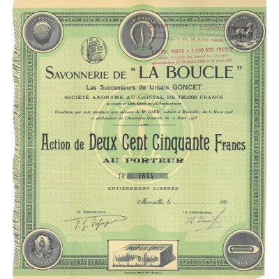 Savonnerie de "La Boucle" (Act 250 F) (modele 2)