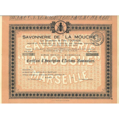Savonnerie de "La Mouche" Les Successeurs de Félix Tourasse (blanquette)
