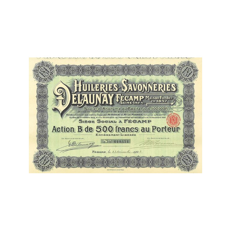 Huileries-Savonneries Delaunay